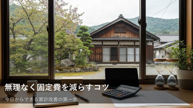 【固定費見直し】「見えない出費」を減らして、家計をもっと楽にする方法