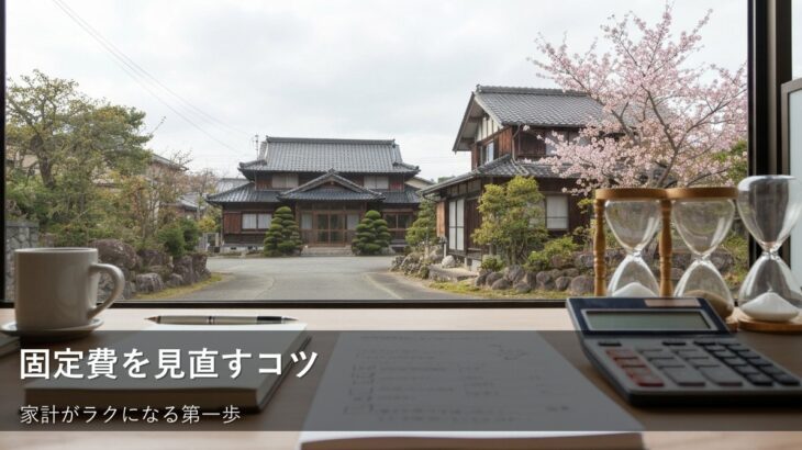 固定費を見直して家計をラクに！無理なく続けられる「固定費の習慣化」の始め方