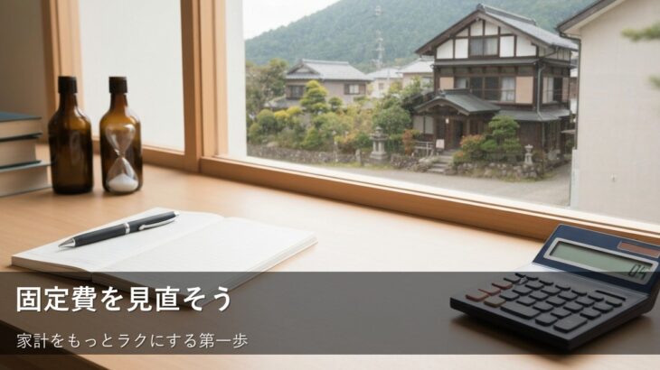 【無理なく見直し】固定費の基本！毎月の出費をラクにする３つのステップ