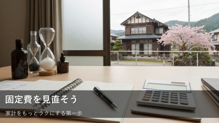 【無理なく見直し】固定費の基本！毎月の出費をラクにする３つのステップ