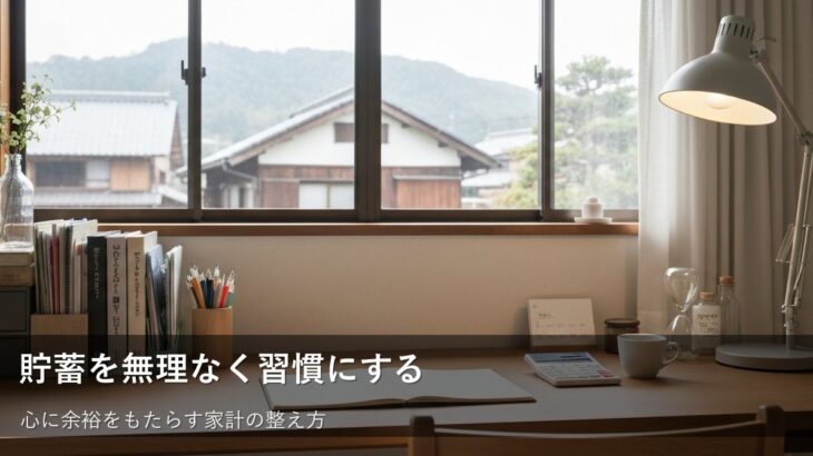無理なく続く！貯蓄を習慣にするための「仕組みづくり」のヒント