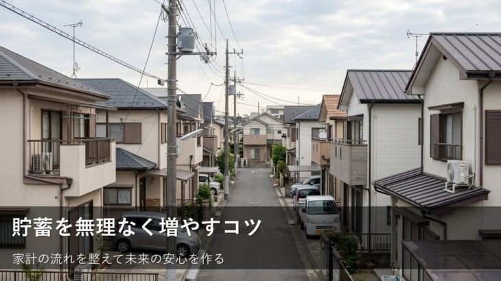 無理なく貯蓄を増やすための「お金の流れ」整理術
