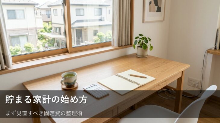 無理なく貯まる家計へ。まずは見直したい「固定費」の整理術